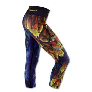 *INKnBurn Vault* Painted Feather Capris